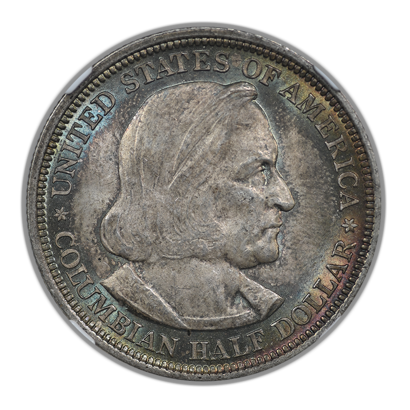 1893 Columbian Exposition Classic Commemorative Half Dollar 50C NGC MS66 - TONED!