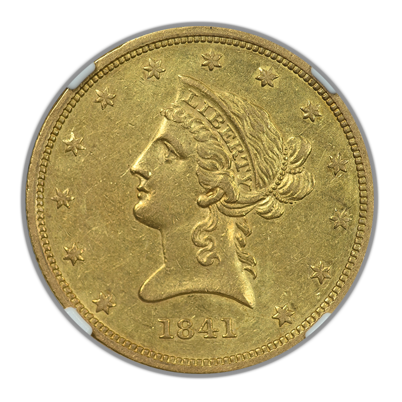 1841 Liberty Head Gold Eagle $10 NGC AU55