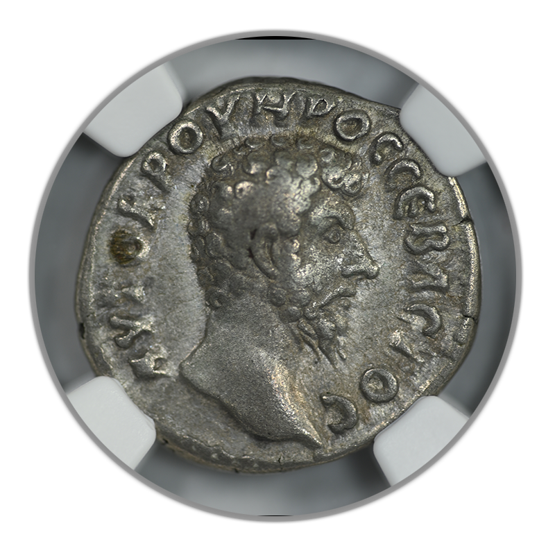 AD 161 - 169 Cappadocia, Caesarea Lucius Verus AR Didrachm Mt. Argaeus w/ Star NGC Ancients VF