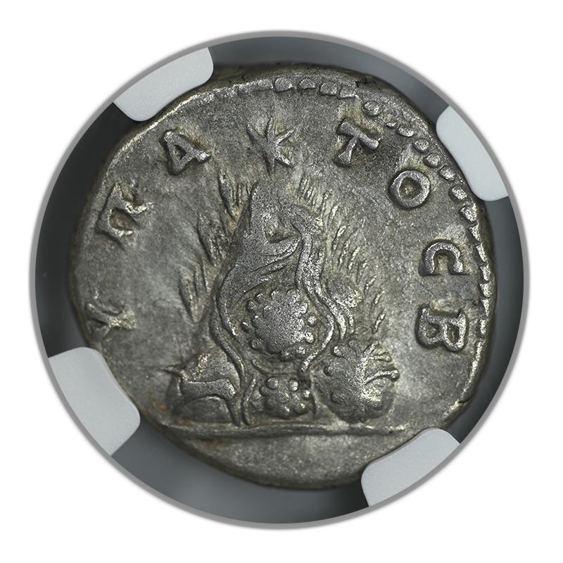 AD 161 - 169 Cappadocia, Caesarea Lucius Verus AR Didrachm Mt. Argaeus w/ Star NGC Ancients VF