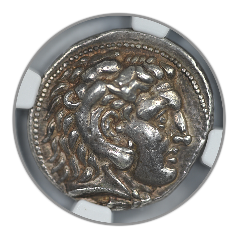 336-323 BC Kingdom of Macedon Alexander III AR Tetradrachm Heracles & Zeus NGC Ancients Choice VF