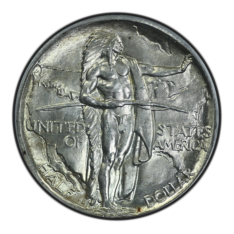 1938-S Oregon Trail Classic Commemorative Half Dollar 50C PCGS MS65 CAC OGH Obverse
