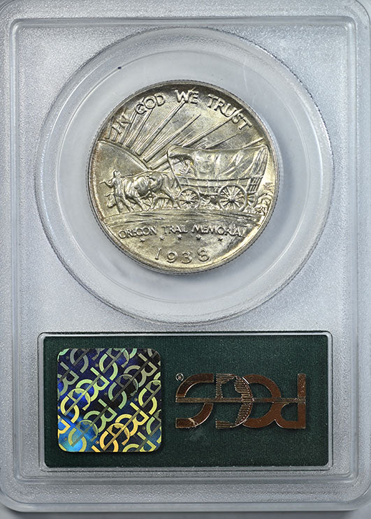 1938-S Oregon Trail Classic Commemorative Half Dollar 50C PCGS MS65 CAC OGH Reverse Slab