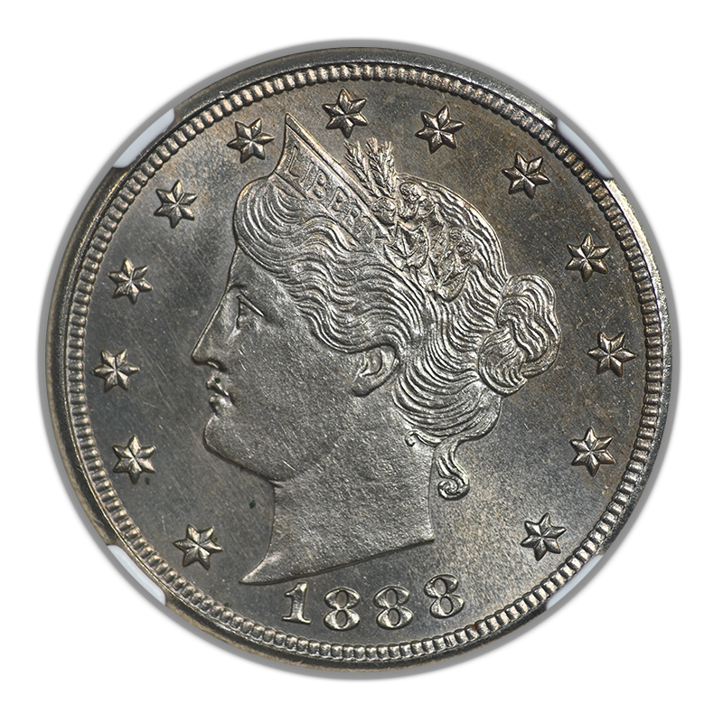1888 Proof Liberty V-Nickel 5C NGC PF64