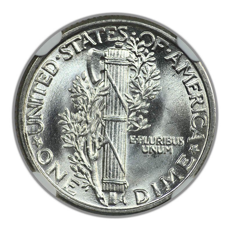 1929 Mercury Dime 10C NGC MS64FB - Full Bands