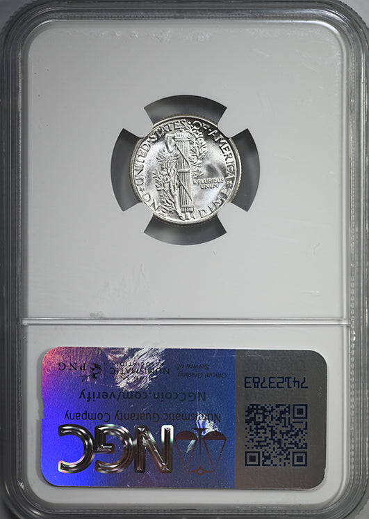 1929 Mercury Dime 10C NGC MS66