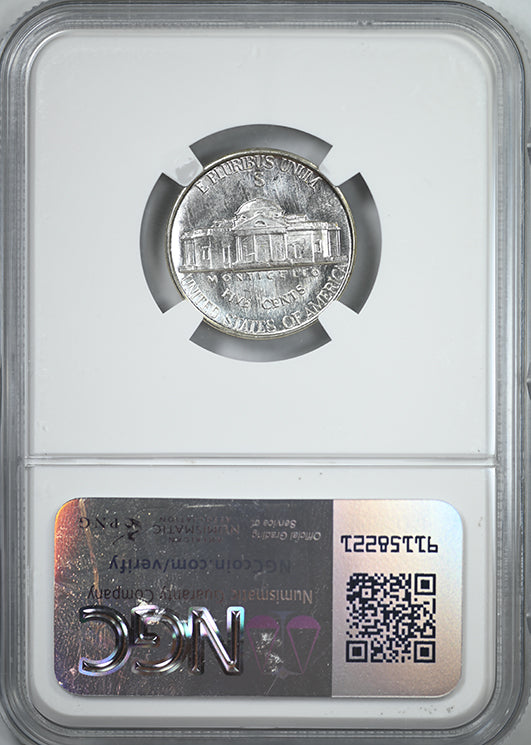 1942-S Jefferson Nickel 5C NGC MS65* Star with Original Bag Fragment