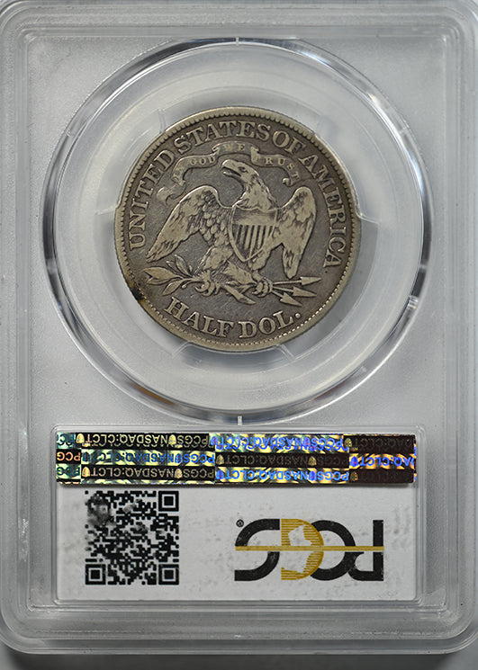 1881 Liberty Seated Half Dollar 50C PCGS F12 Reverse Slab