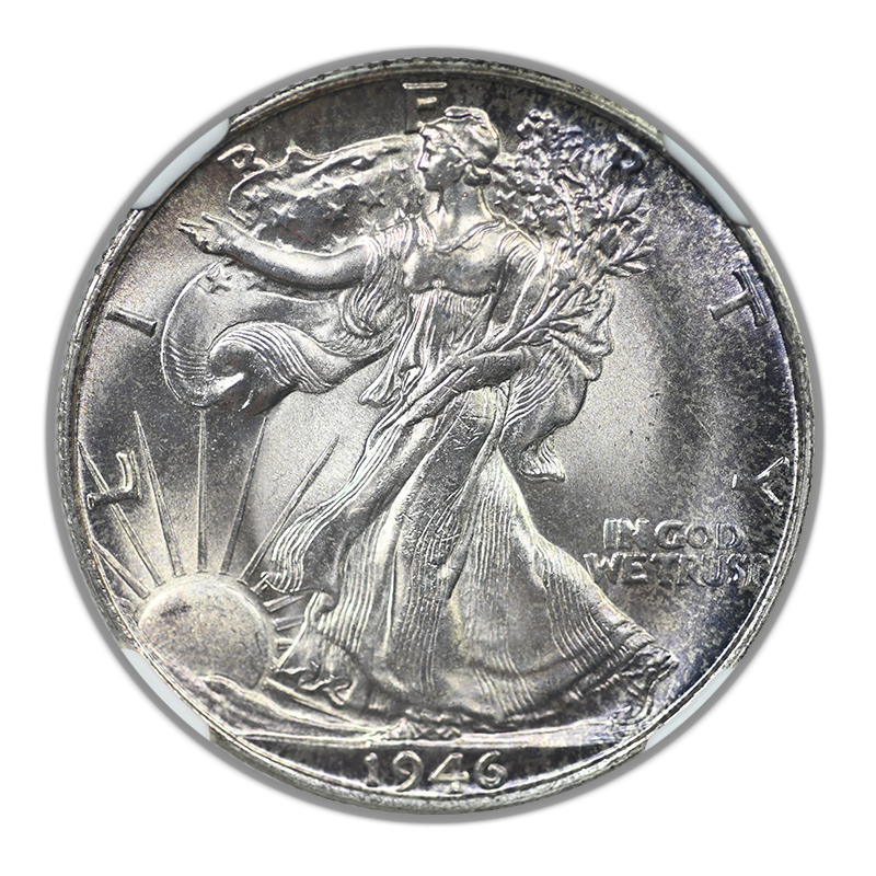1946-S Walking Liberty Half Dollar 50C NGC MS65 CAC