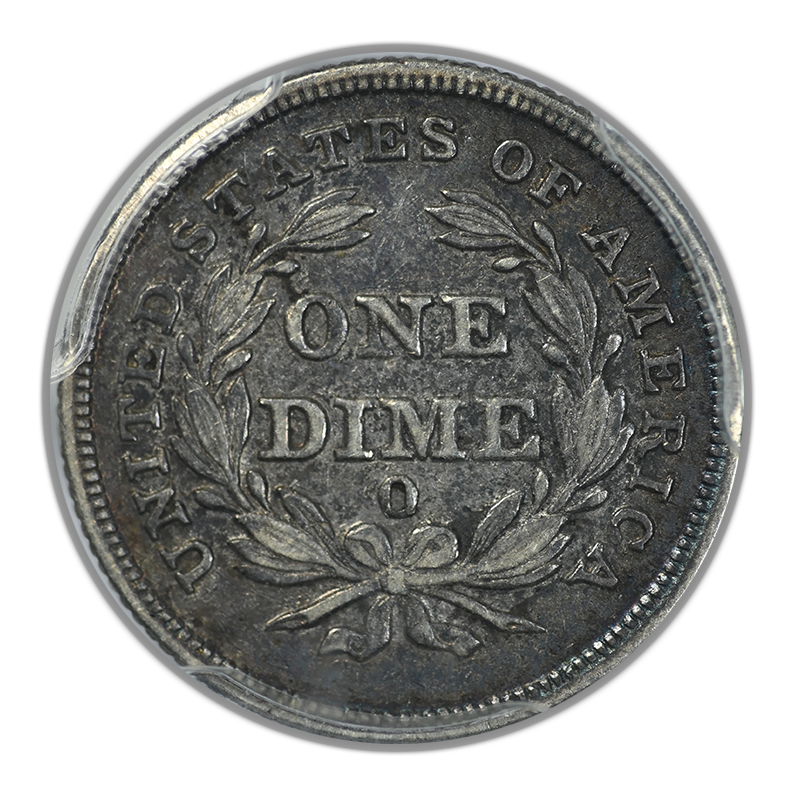 1838-O Liberty Seated Dime 10C PCGS XF45 - No Stars Reverse