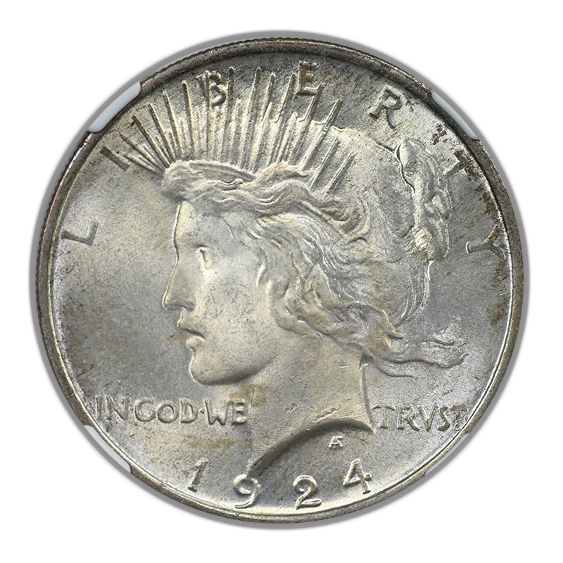 1924 Peace Dollar $1 NGC MS65 CAC