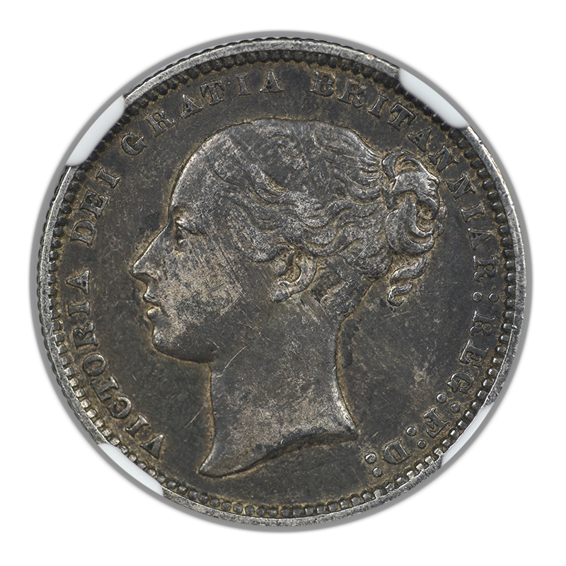 1871 Great Britain 1S Shilling NGC XF45