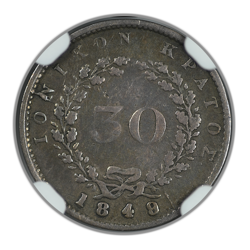 1849. Ionian Islands 30L Lepta NGC F12