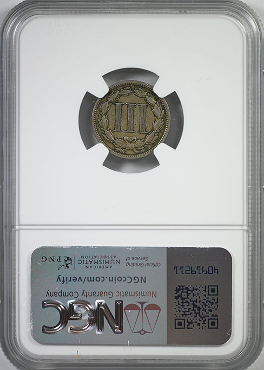 1888 Three Cent Nickel Piece 3CN NGC XF45