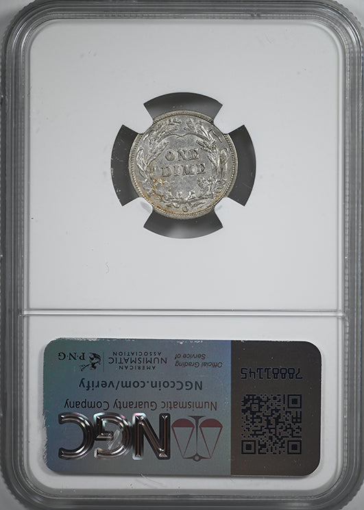 1892-O Barber Dime 10C NGC AU53