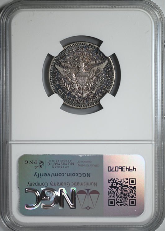 1908-O Barber Quarter 25C NGC VF25 - REVERSE TONED!