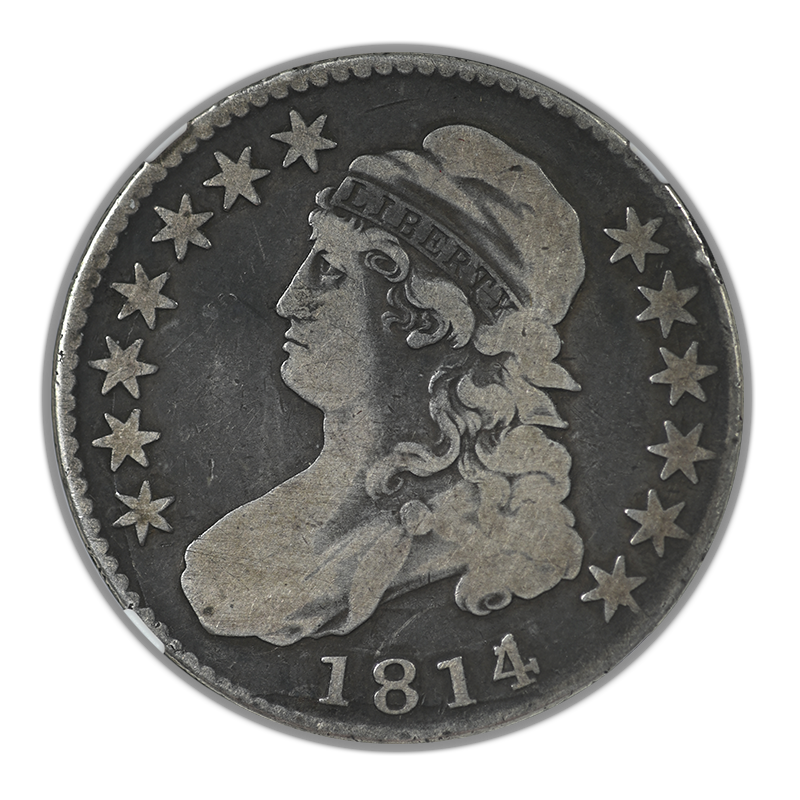 1814/3 Capped Bust Half Dollar 50C NGC VG8