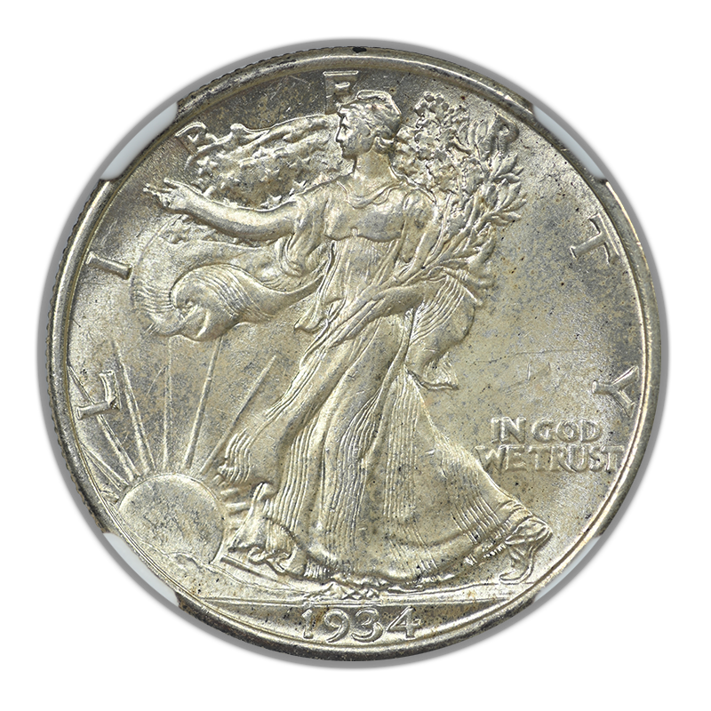 1934 Walking Liberty Half Dollar 50C NGC MS62