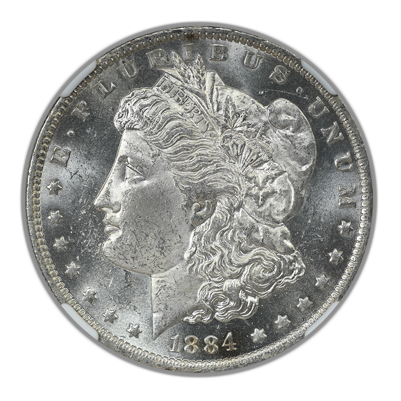 1884-O Morgan Dollar $1 NGC MS63PL - Prooflike