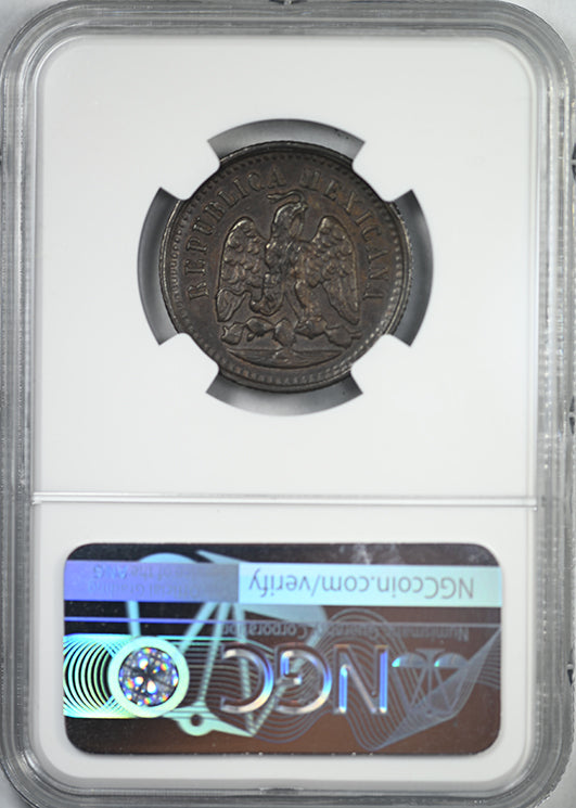 1897 MO Mexico 1C Centavo NGC AU58BN