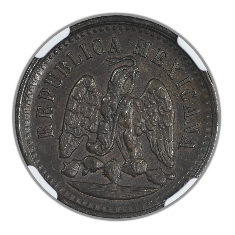 1897 MO Mexico 1C Centavo NGC AU58BN
