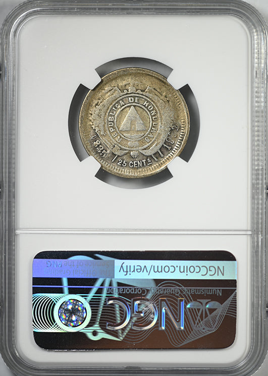 1892/81 Honduras 25C Centavos NGC F12