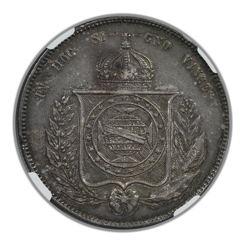 1856 Brazil 2000R Reis NGC AU50