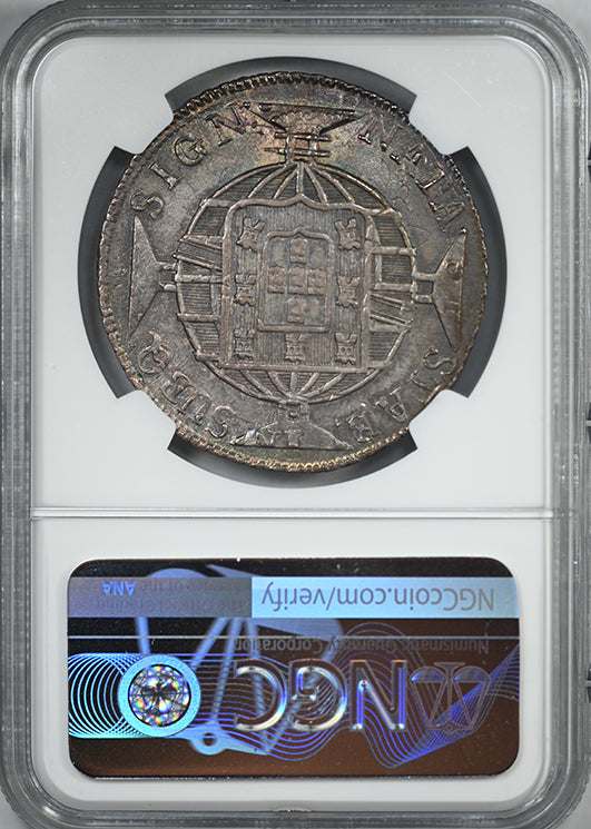 1820 R Brazil 960R Reis NGC AU58