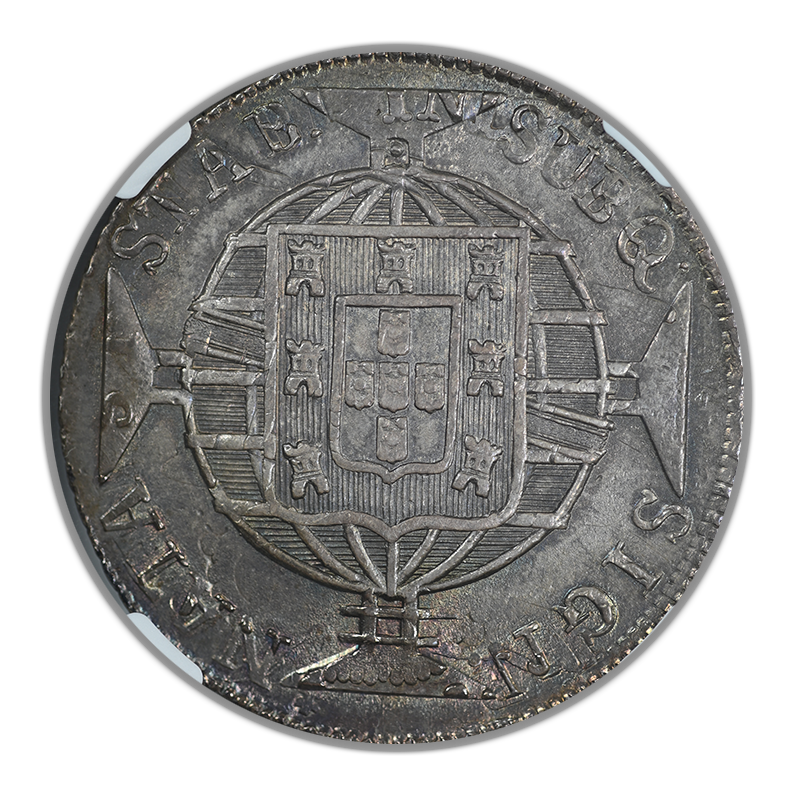 1820 R Brazil 960R Reis NGC AU58