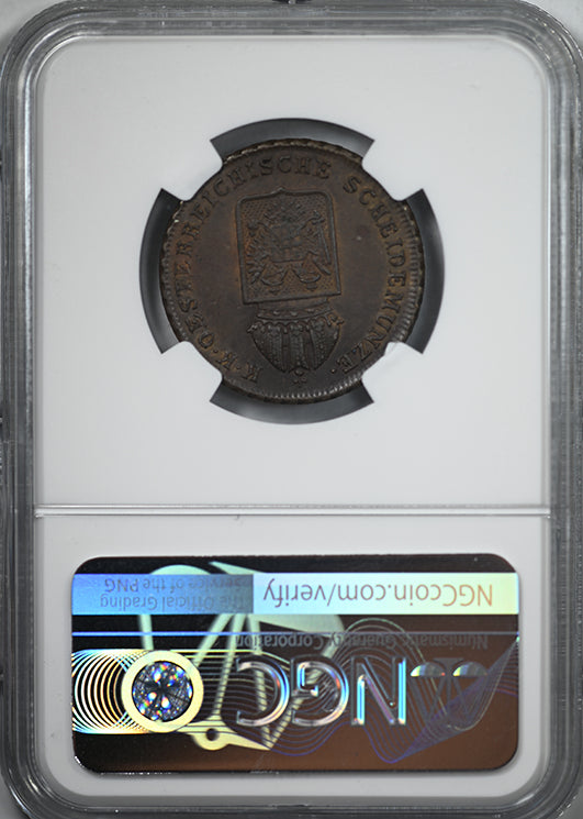 1816A Austria 1K Kreuzer NGC AU58BN
