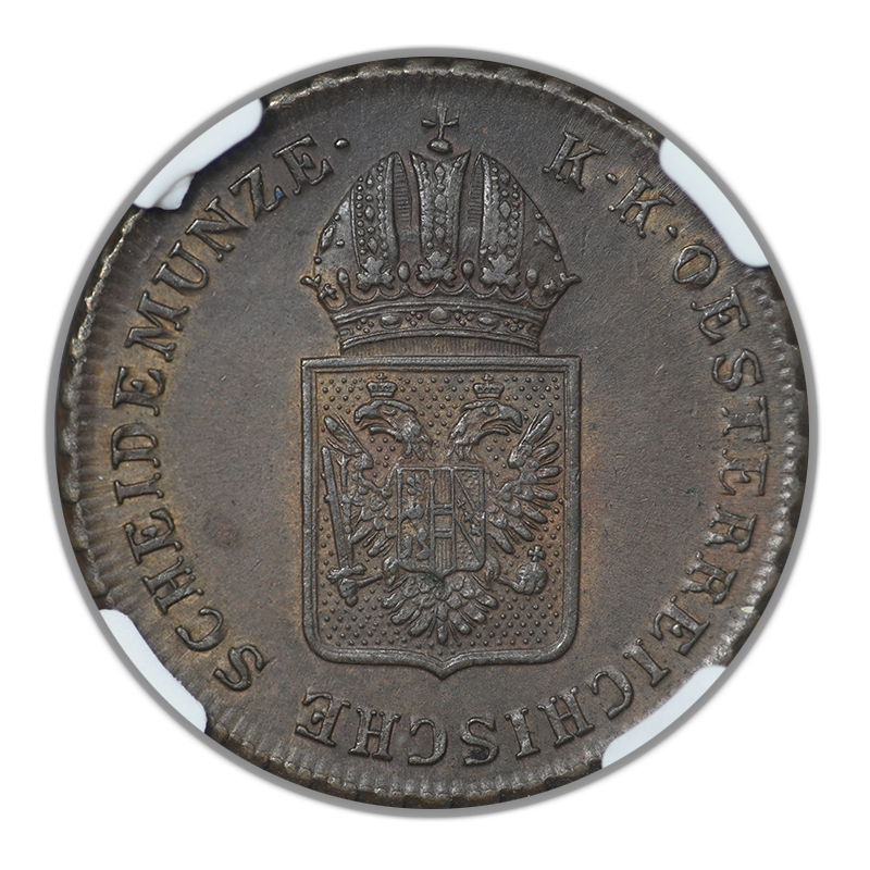 1816A Austria 1K Kreuzer NGC AU58BN