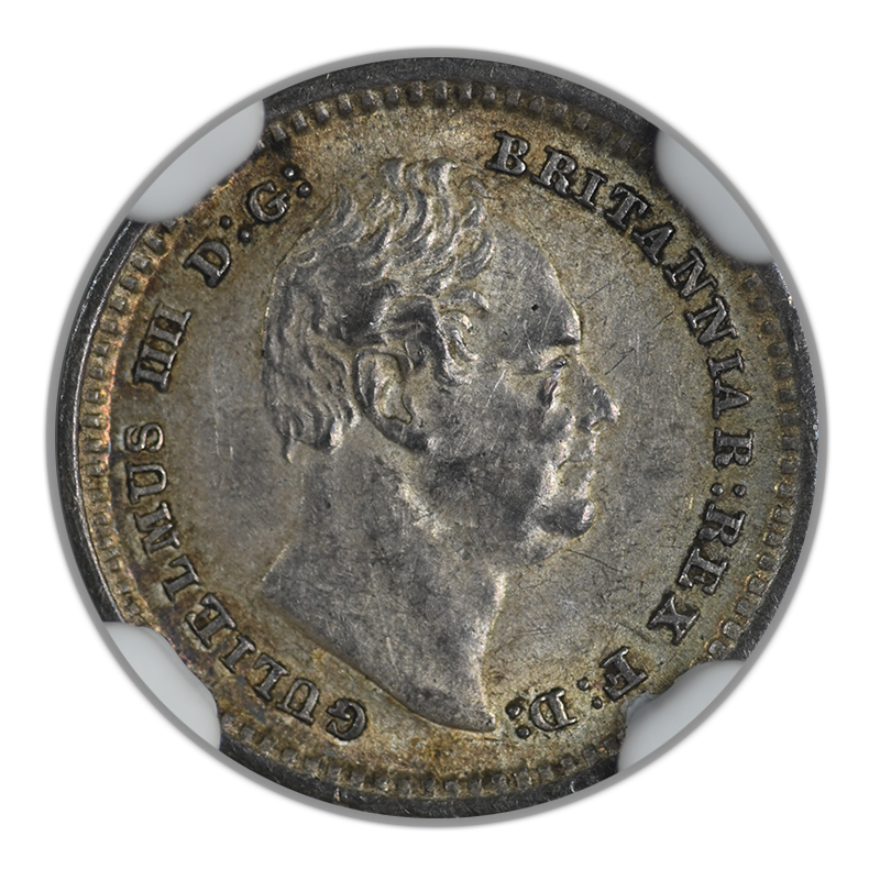 1834 Great Britain 1.5P Pence NGC AU58