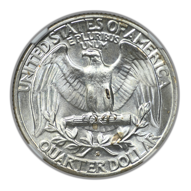 1936-S Washington Quarter 25C NGC MS65