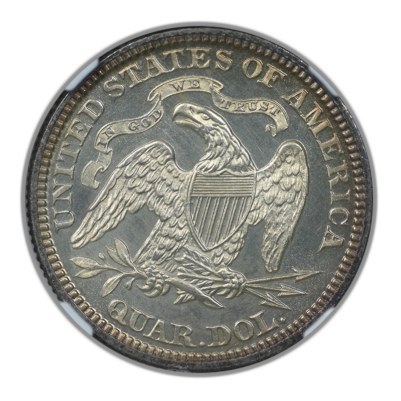 1872 Proof Liberty Seated Quarter 25C NGC PF64 CAMEO