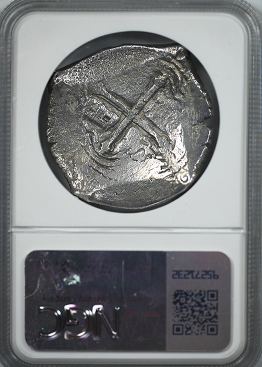 (1598-1641) Mexico 8R Reales Shipwreck Cob NGC VF Details - Philip III OR IV