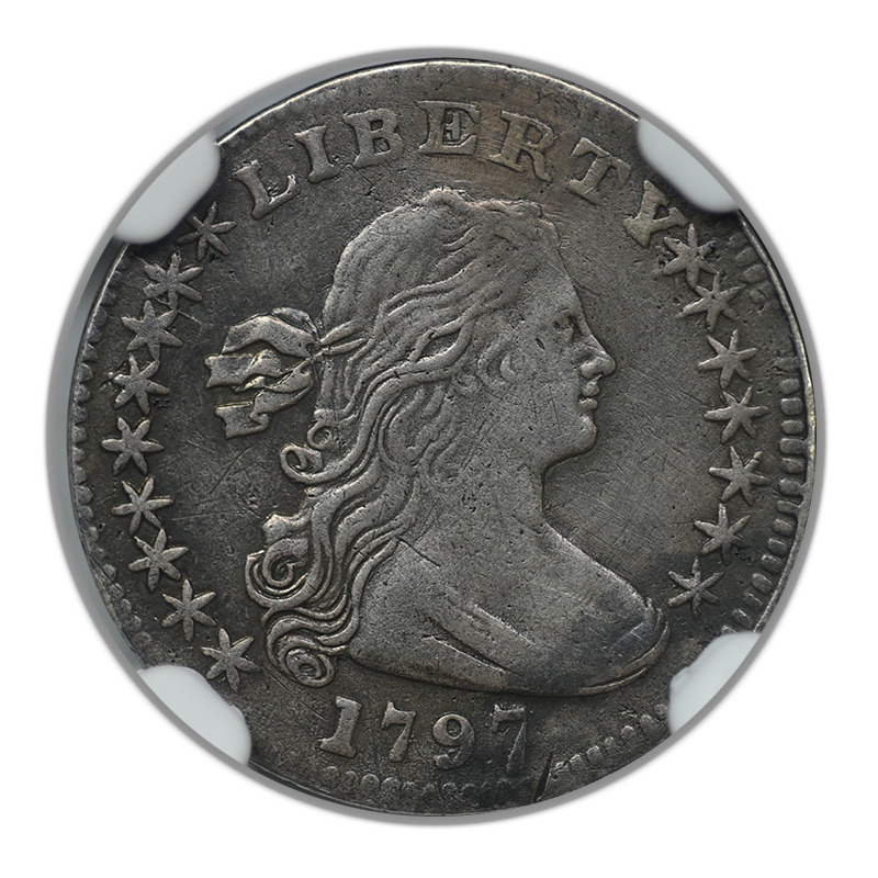 1797 Draped Bust Half Dime H10C NGC XF Details