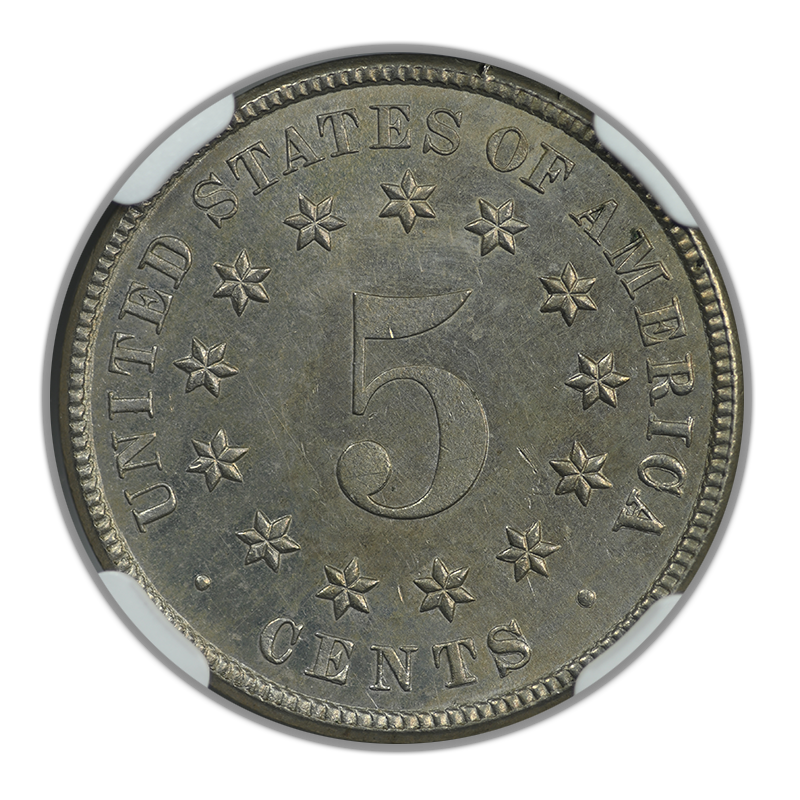 1882 Shield Nickel 5C NGC MS62