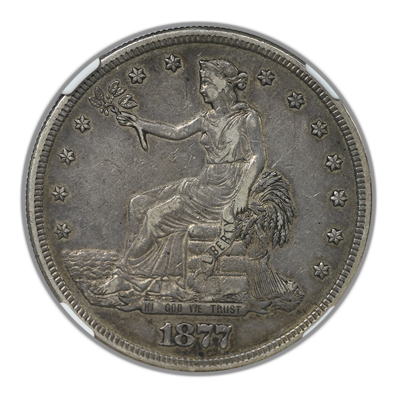 1877-S Trade Dollar T$1 NGC XF45