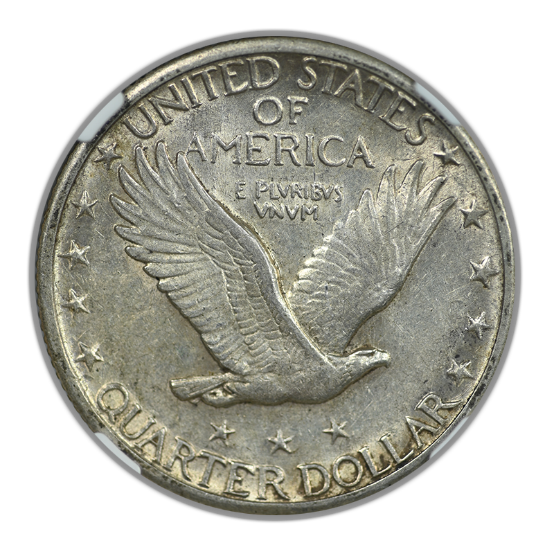 1924-S Standing Liberty Quarter 25C NGC AU58