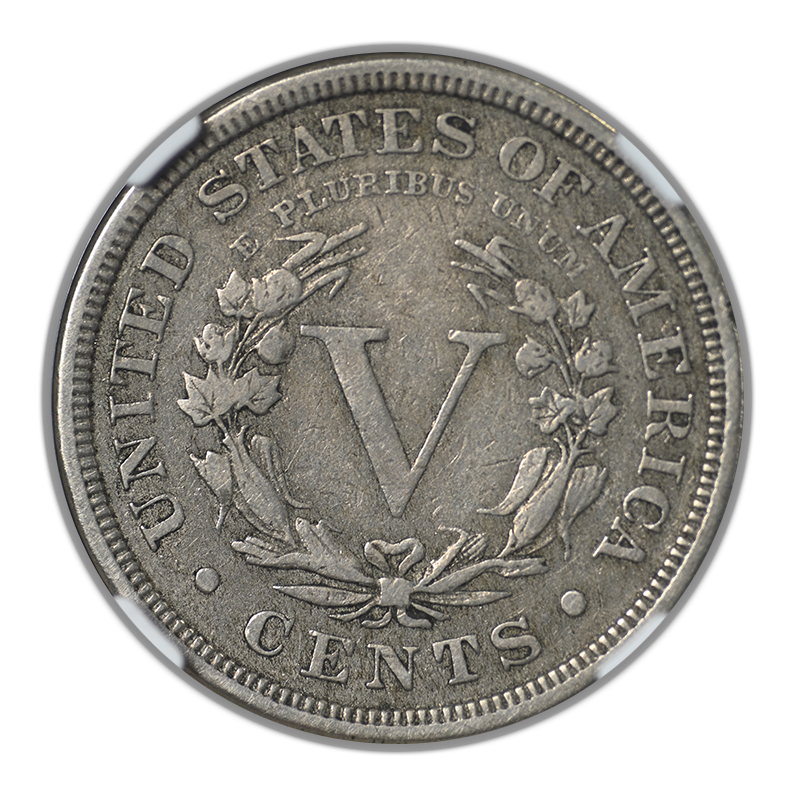 1885 Liberty V-Nickel 5C NGC VF20