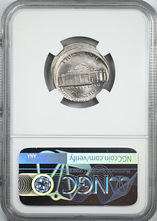 1977 Jefferson Nickel 5C NGC Mint Error MS65 5FS Full Steps Struck 15% Off Center