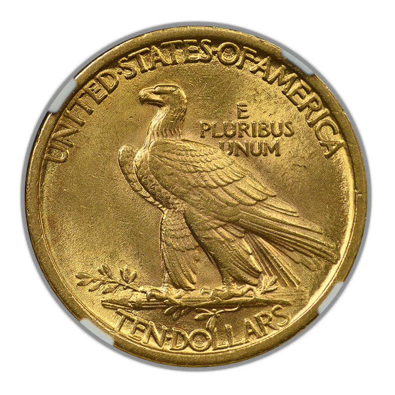 1907 Indian Head Gold Eagle $10 NGC MS62