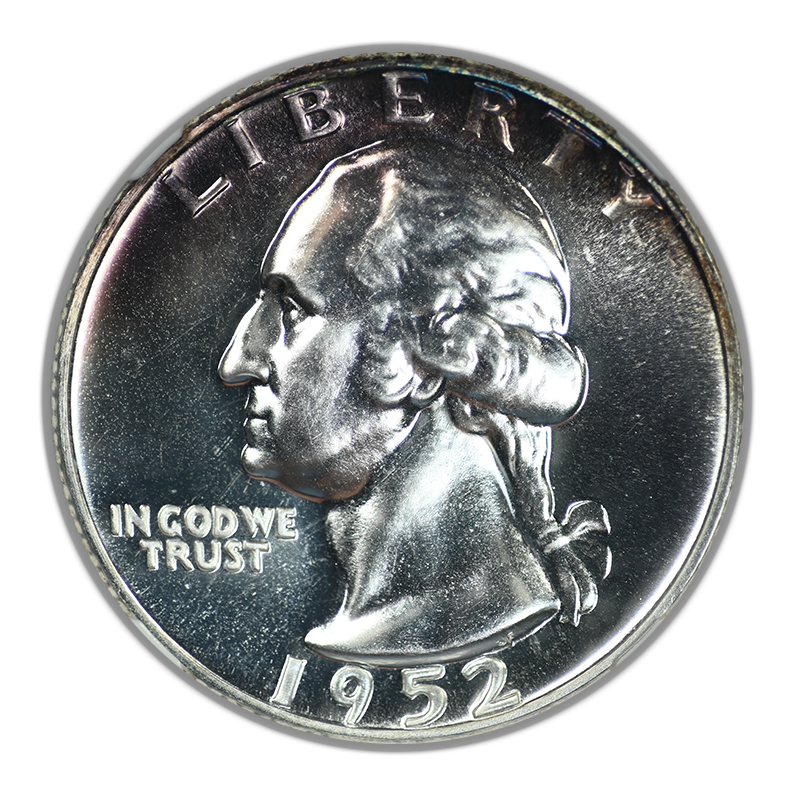 1952 Proof Washington Quarter 25C NGC PF65 Superbird Recut Feathers VP-001 Hand Engraved Tail Feathers