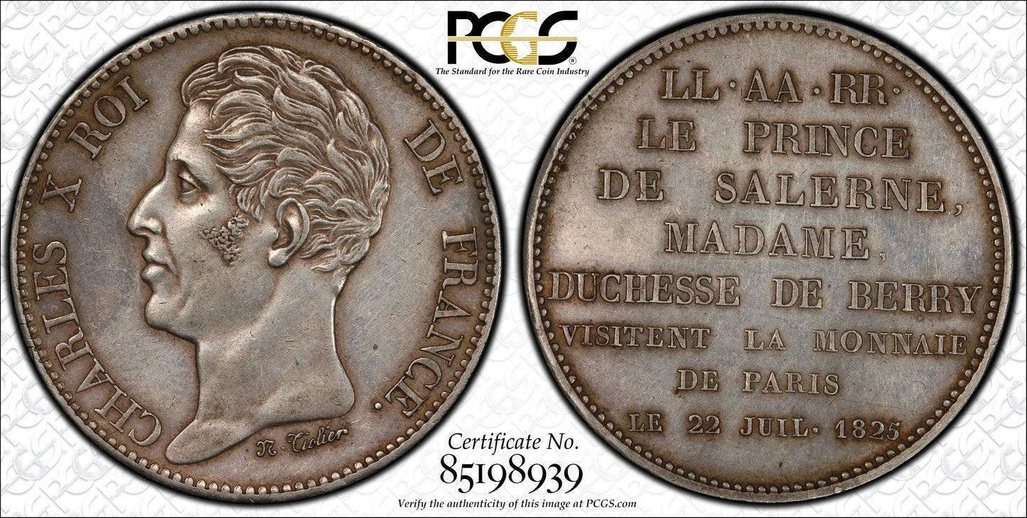 1825 France 5 Francs 5F PCGS SP50 Essai Maz-900