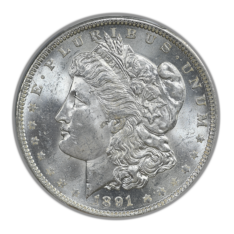 1891-O Morgan Dollar $1 PCGS MS63