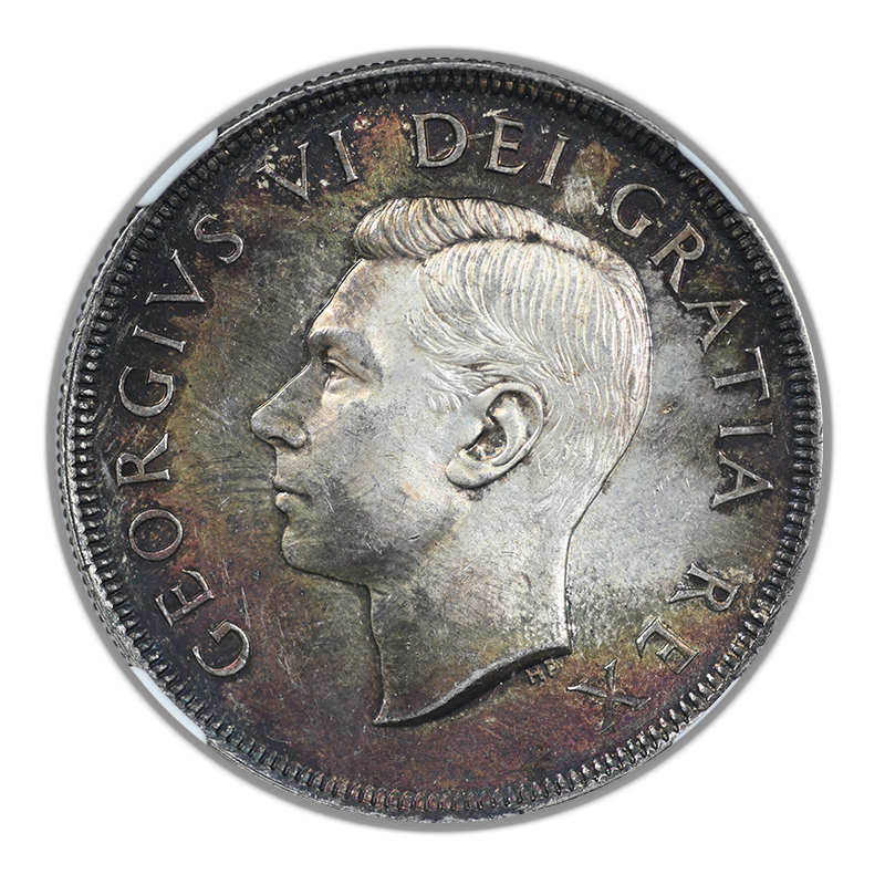 1949 Canada Silver Dollar S$1 NGC MS62 - TONED!