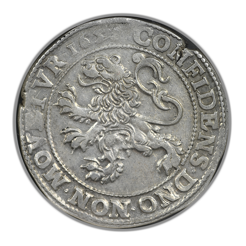 1650 Netherland 1LD Lion Daalder Utrecht DAV-4863 NGC AU58