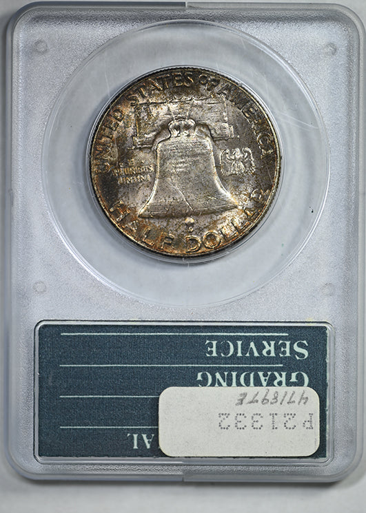 1954 Franklin Half Dollar 50C PCGS Rattler MS64 CAC