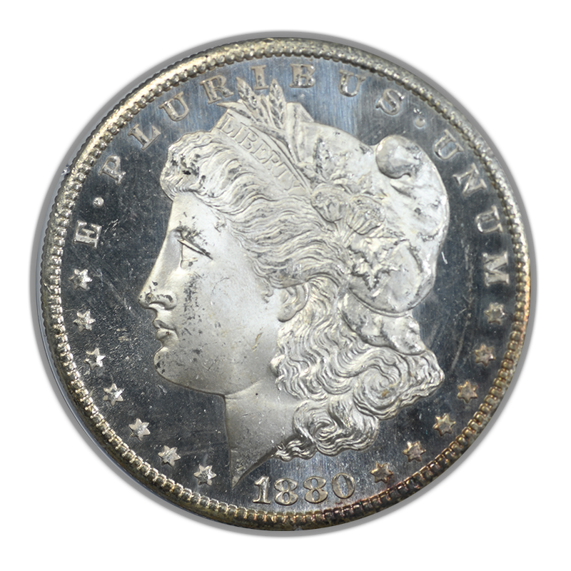 1880-S Morgan Dollar $1 PCGS Rattler MS65 CAC Obverse