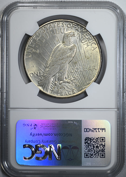 1935 Peace Dollar $1 NGC MS62